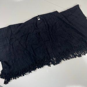 Barefoot Dreams Shawl Fringe Black OS Bamboo Chic